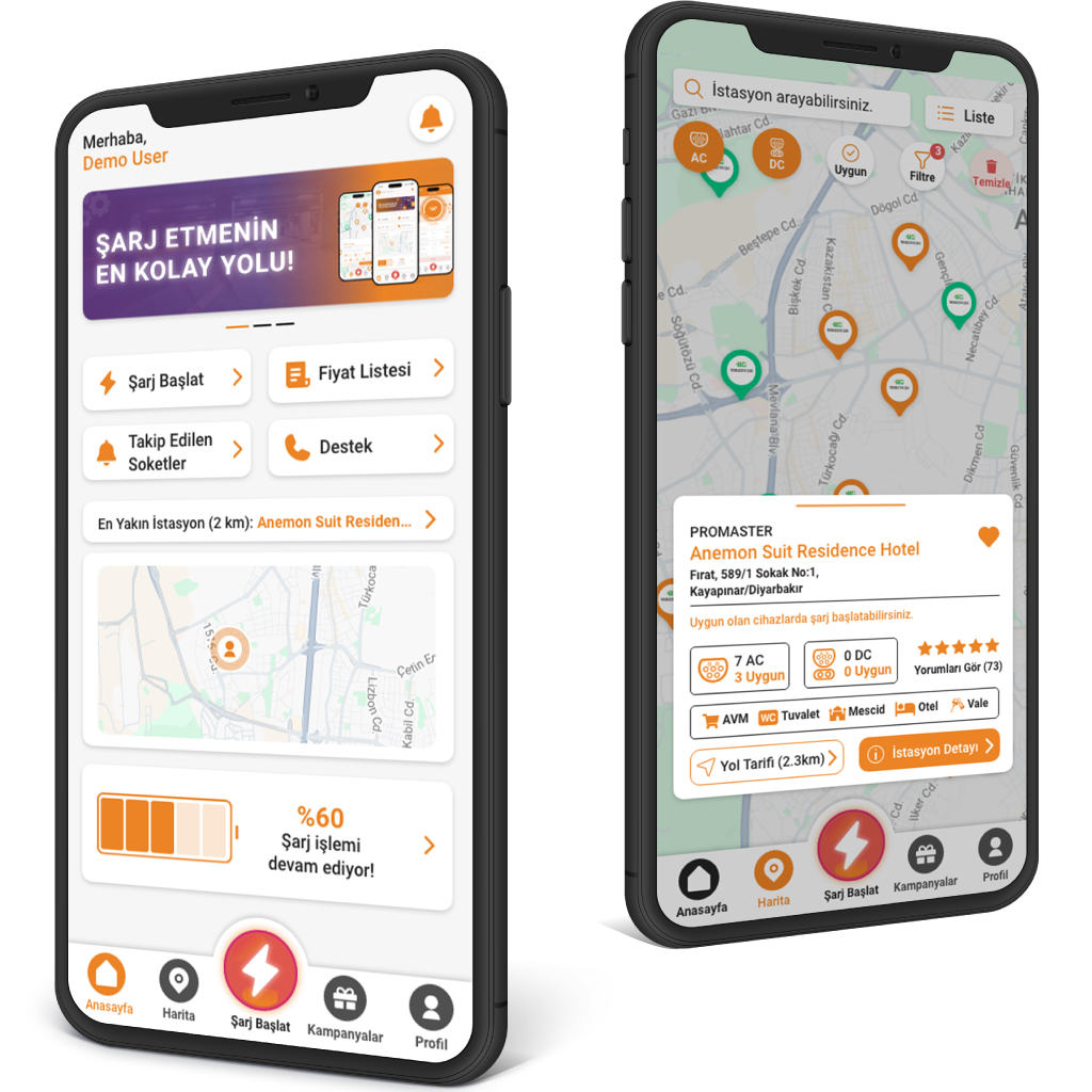 Rotawatt mobil uygulaması
